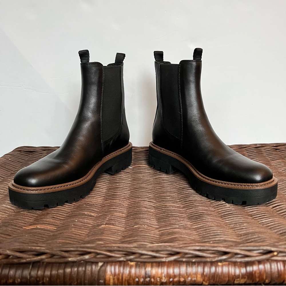 Sam Edelman LAGUNA CHELSEA BOOT, black leather, 8.5 - Picture 6 of 13